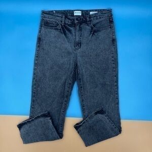Mens FRAYED Black Jeans